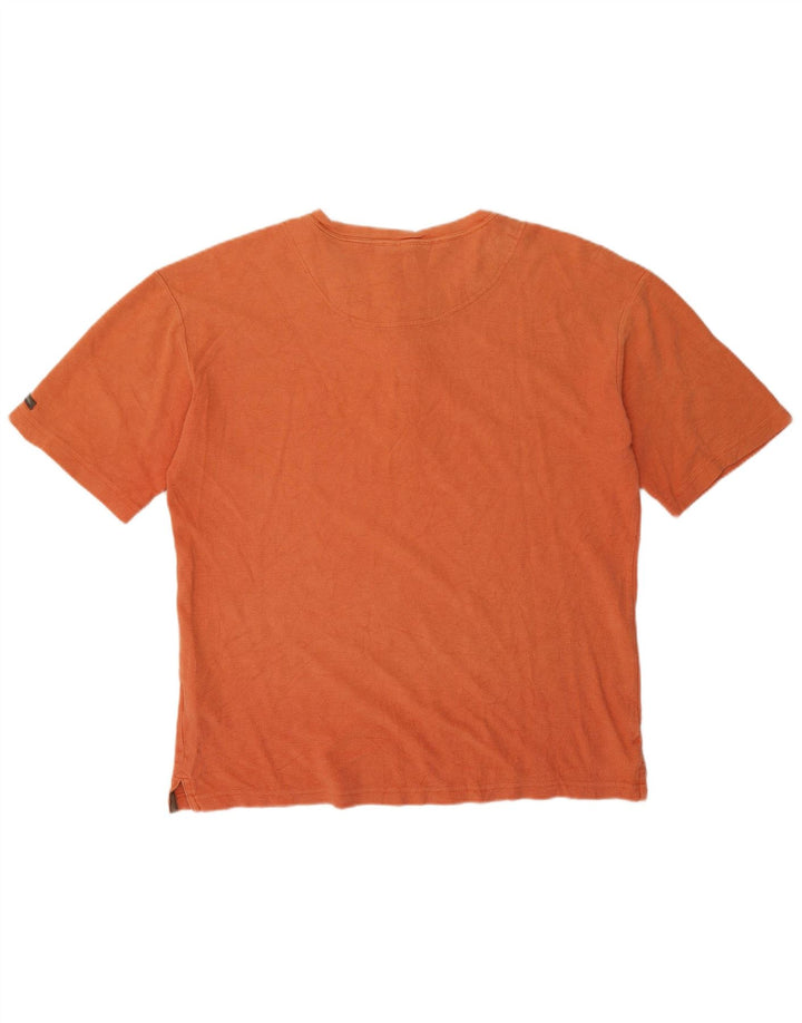 Columbia Mens Regular Camiseta Top Médio Algodão Laranja