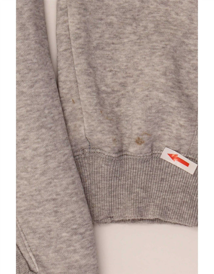 Adidas Mens Tracksuit Top Jacket XL cinza manchado de algodão