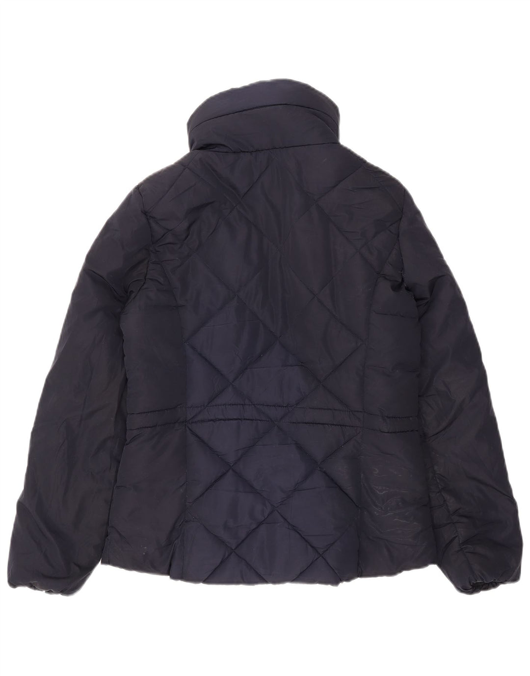 Jaqueta feminina acolchoada acolchoada Marks & Spencer Reino Unido 10 pequena azul marinho