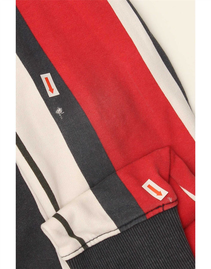 Tommy Hilfiger moletom com capuz masculino médio algodão listrado multicolorido