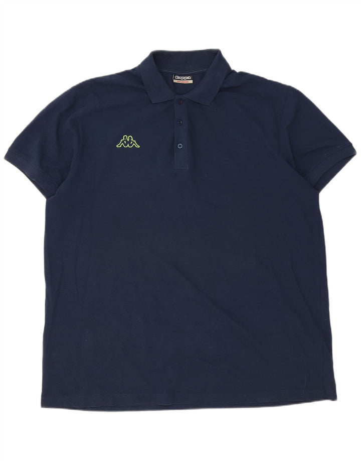 Camisa polo masculina Kappa 2XL algodão azul marinho
