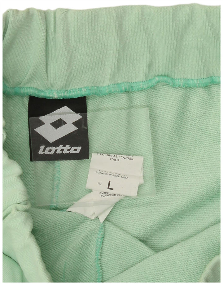 LOTTO Mens Graphic Sport Shorts Grande Algodão Verde