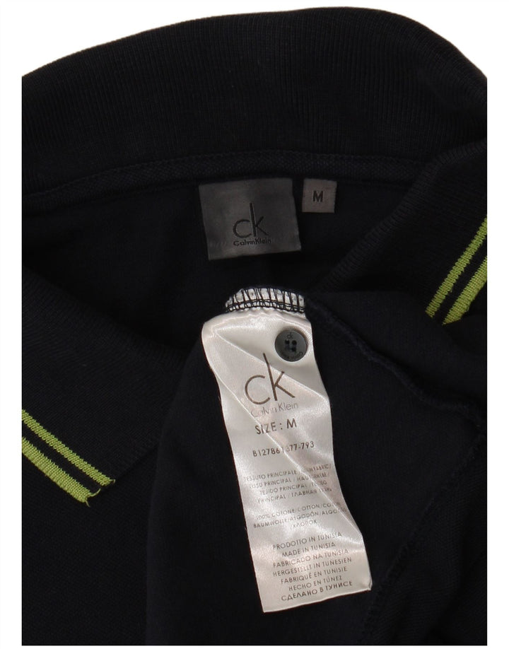 Camisa polo masculina CALVIN KLEIN médio algodão azul marinho