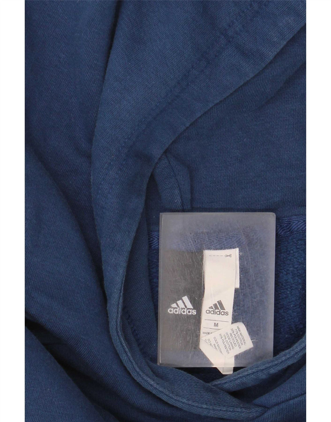 Adidas Mens Graphic Hoodie Jumper Médio Algodão Azul