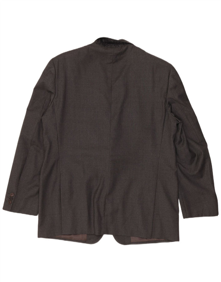 Jaqueta blazer masculina de 2 botões da Tasmânia IT 52 XL lã cinza