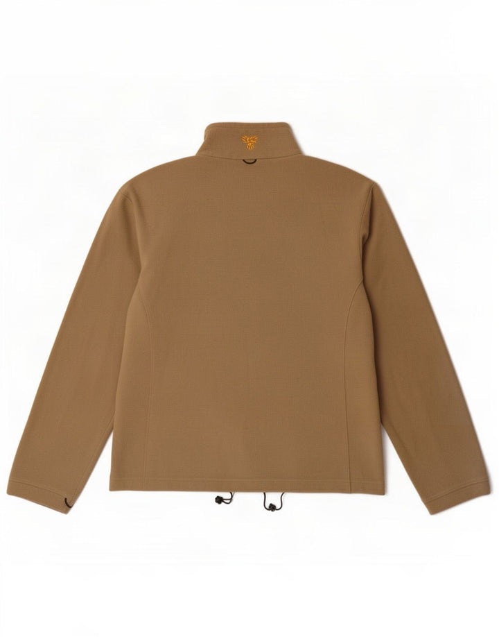Jaqueta de lã feminina Jack Wolfskin Reino Unido 12 poliéster cáqui médio