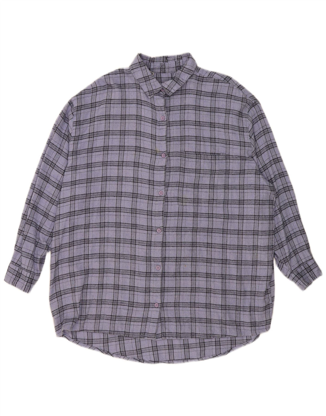 Vestido camisa feminino grande Jack Wills Reino Unido 12 algodão xadrez azul médio