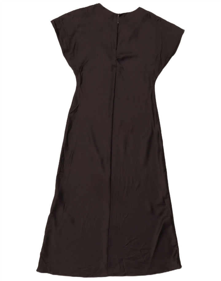 Vestido maxi feminino Zara UK 12 poliéster preto médio
