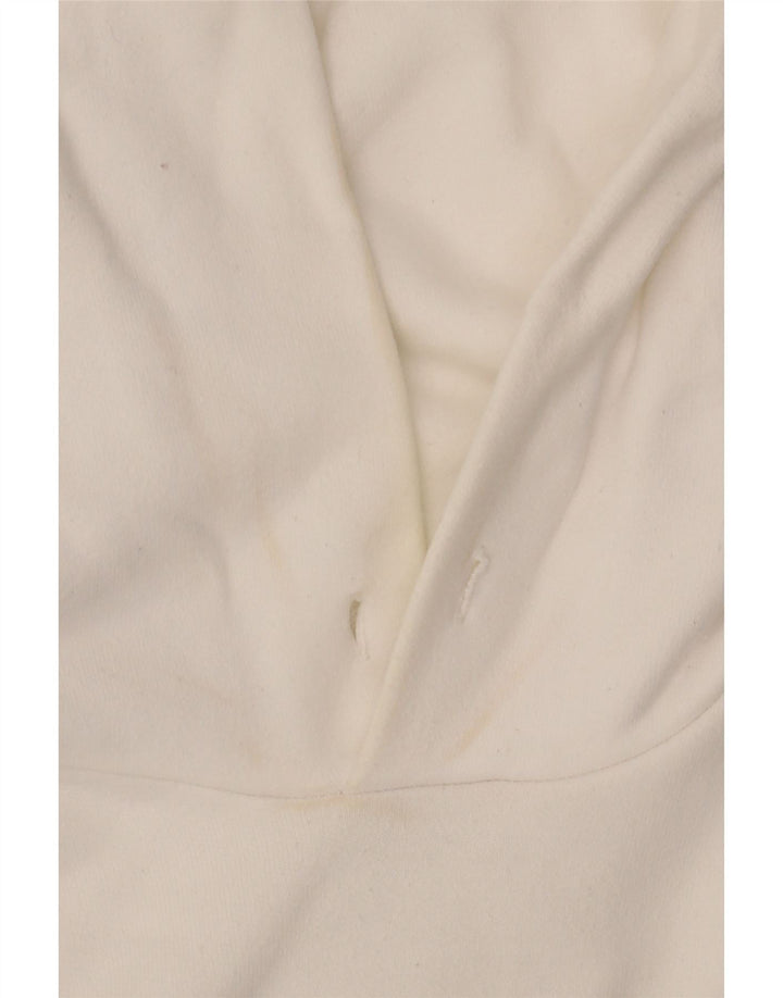 LEVI'S Womens Graphic Hoodie Jumper UK 6 XS White Cotton Vintage Levi's and Second-Hand Levi's from Messina Hembry 