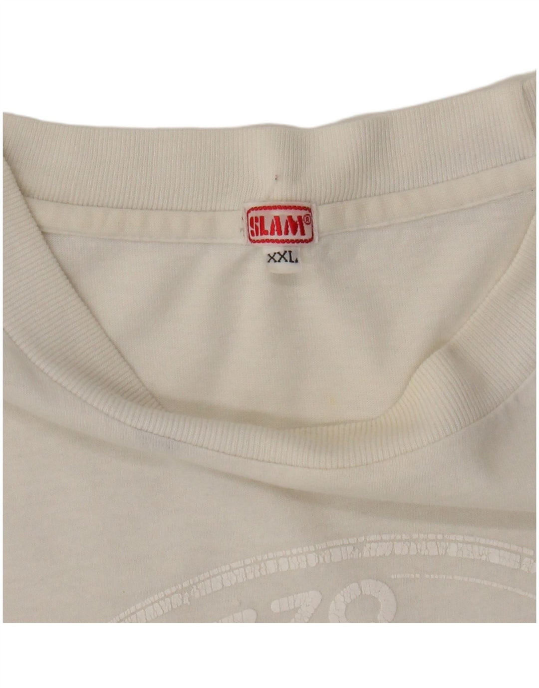 Camiseta gráfica masculina SLAM Top 2XL branco