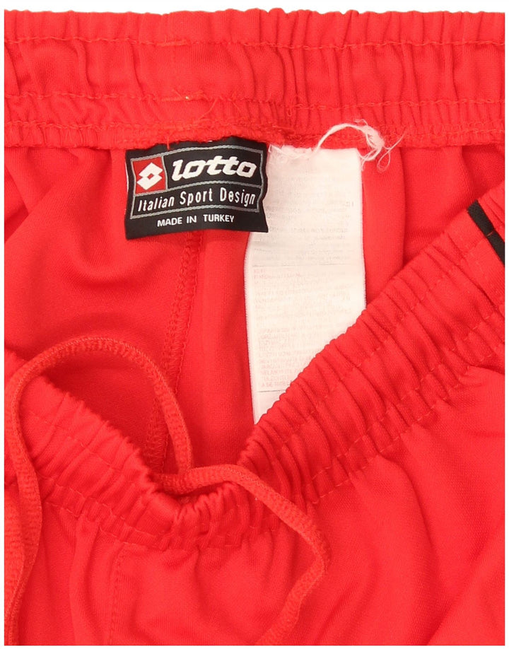 Shorts esportivos gráficos masculinos Lotto pequenos vermelhos
