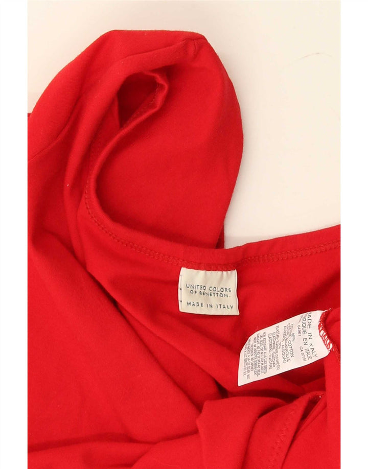 Body feminino Benetton UK 8 pequeno vermelho