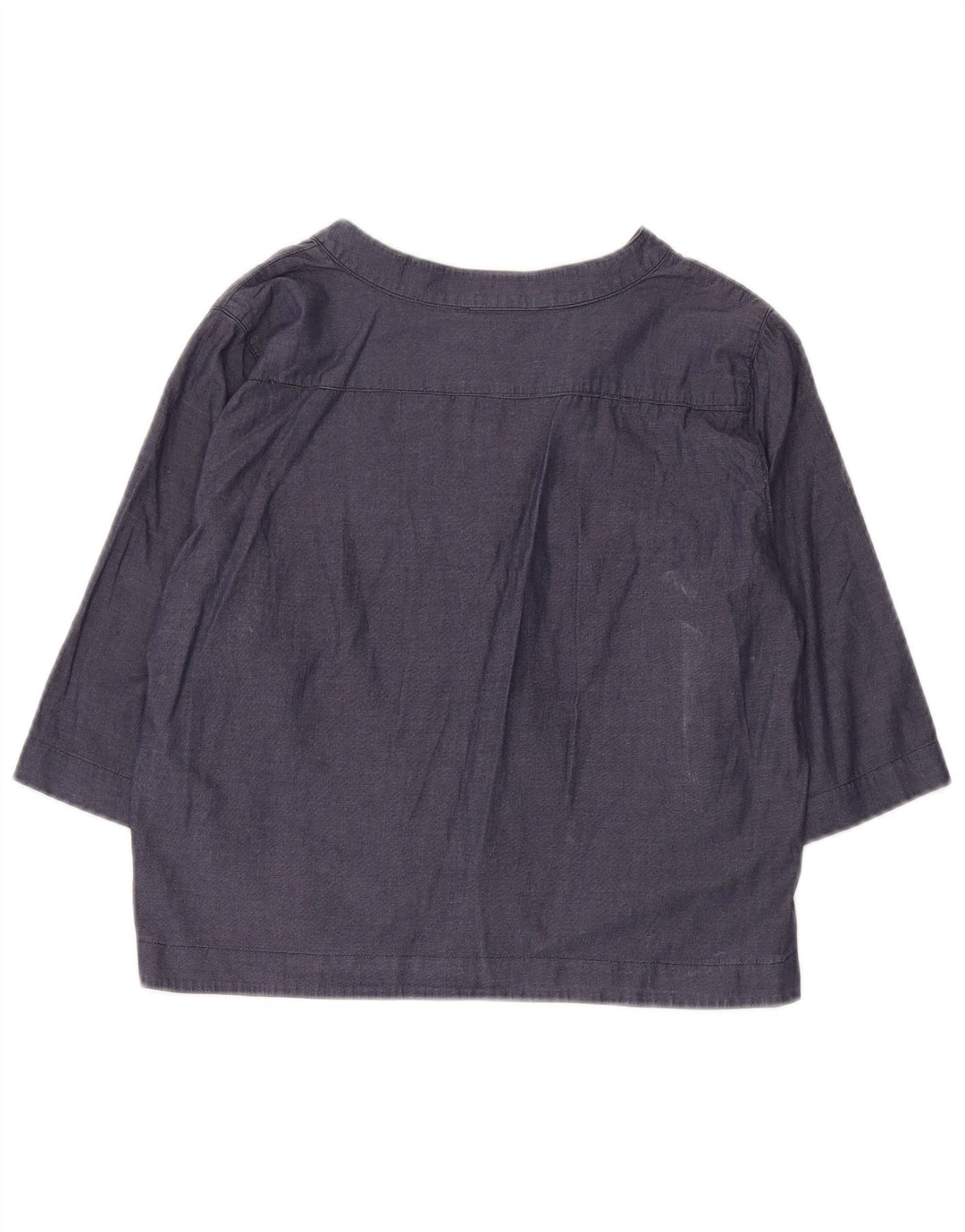 Pulôver feminino Marella crop manga 3/4 Reino Unido 10 pequeno azul marinho