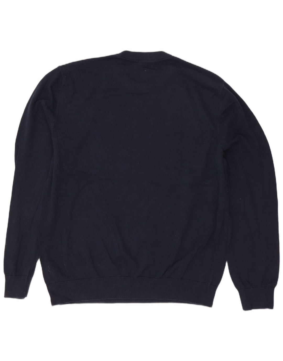 Suéter masculino MARKS & SPENCER com gola redonda grande azul marinho