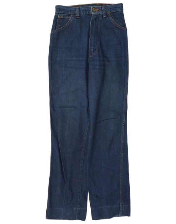 Rustler Boys Jeans soltos de cintura alta 8-9 anos W24 L30 Azul