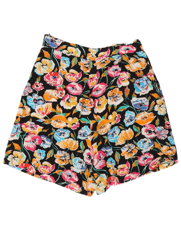 Shorts casuais femininos vintage de cintura alta IT 44 médio W26 multicolorido