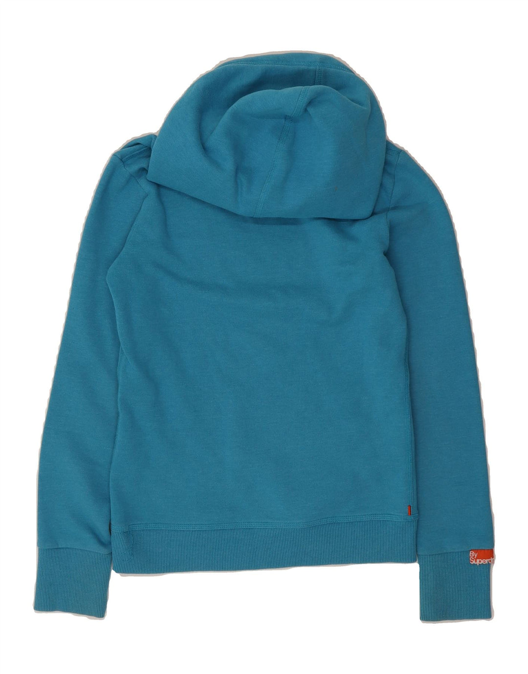 SUPERDRY Womens Hoodie Jumper UK 6 XS Blue Cotton Vintage Superdry and Second-Hand Superdry from Messina Hembry 