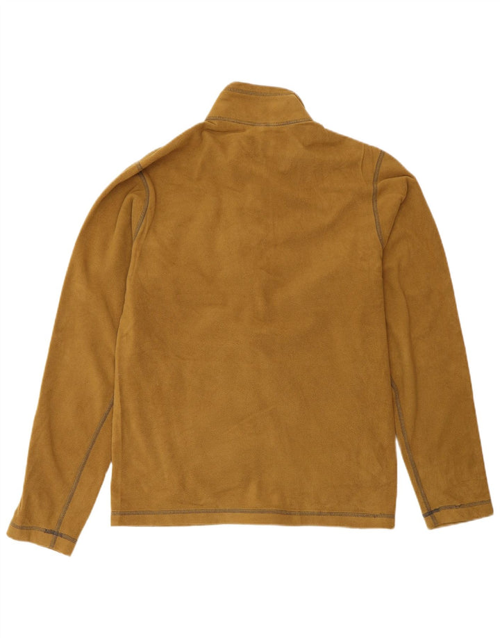 Jaqueta de lã masculina Eddie Bauer Reino Unido 36 poliéster colorblock marrom pequeno
