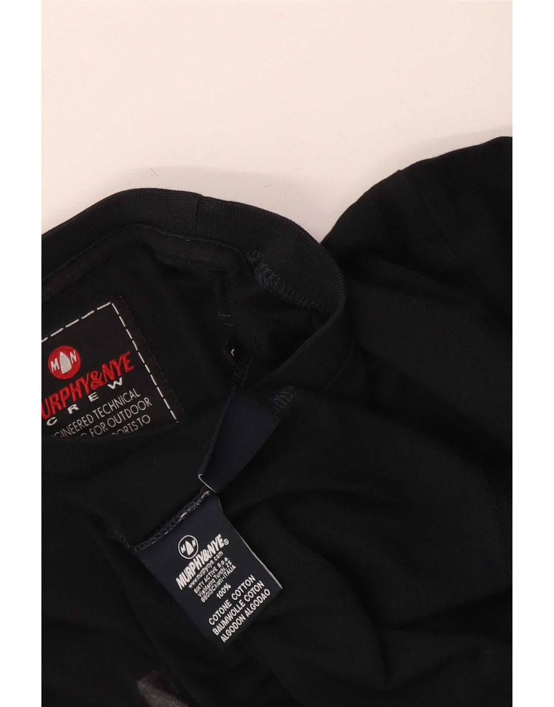 Murphy & Nye Camiseta masculina gráfica de manga comprida grande bloco colorido azul marinho