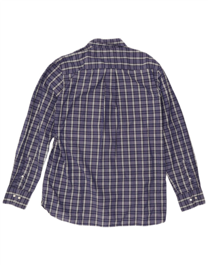 Camisa masculina TOMMY HILFIGER custom fit tamanho 16 1/2 grande xadrez azul