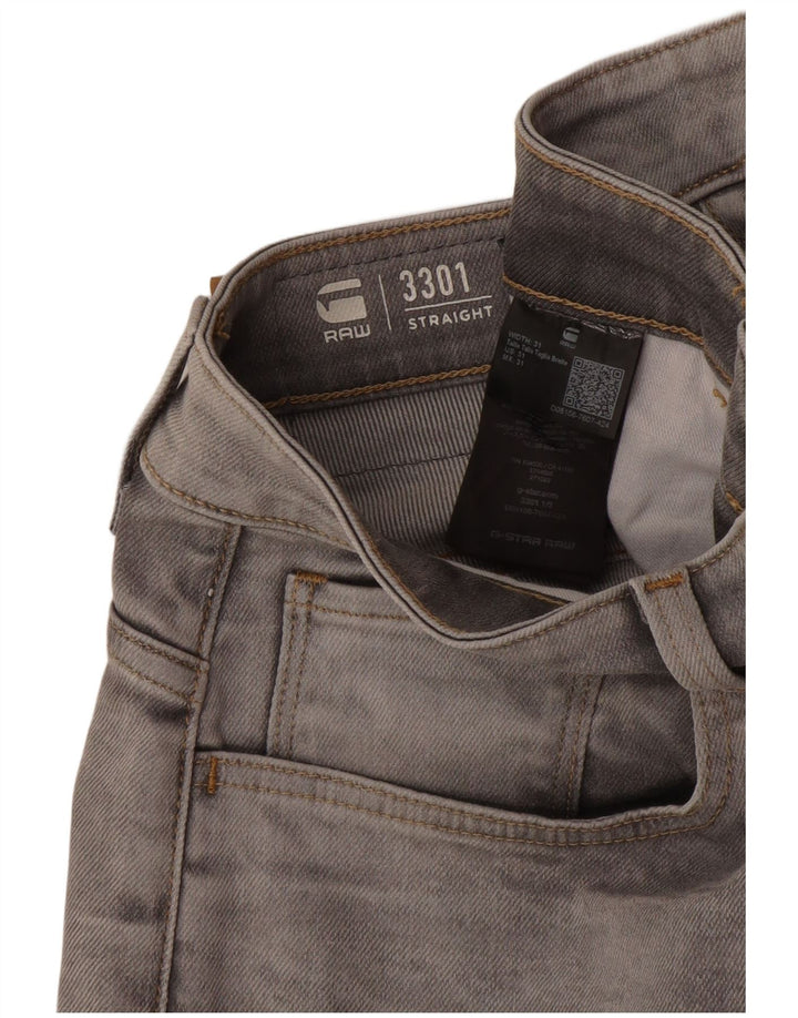 Shorts jeans masculino G-Star 3301 W31 algodão cinza médio