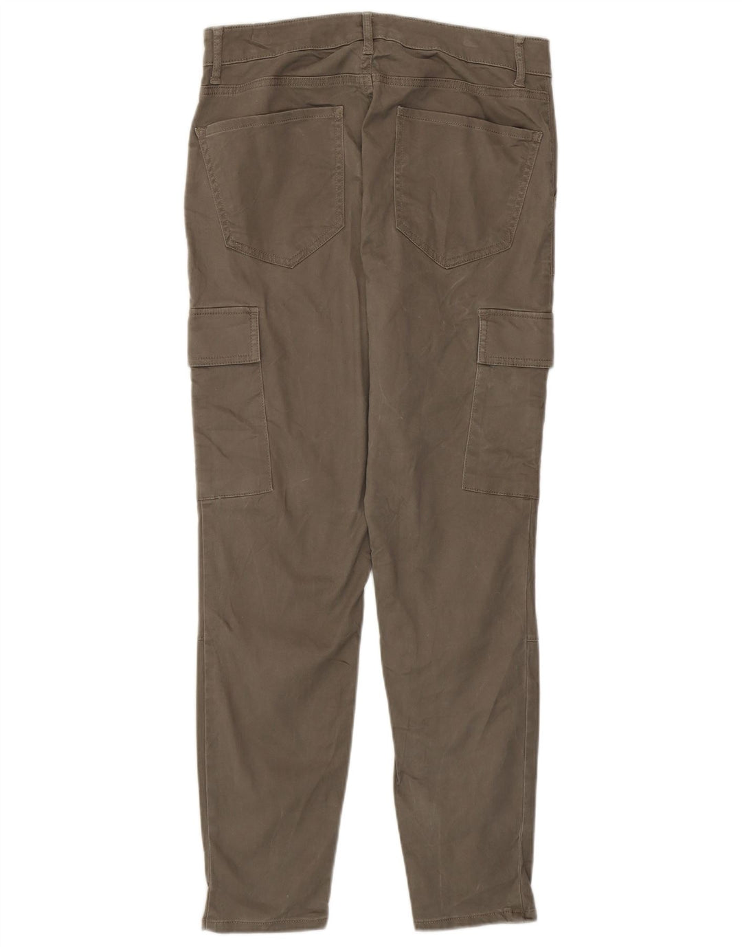 Calça cargo feminina TOMMY HILFIGER US 8 médio W30 L27 algodão cinza