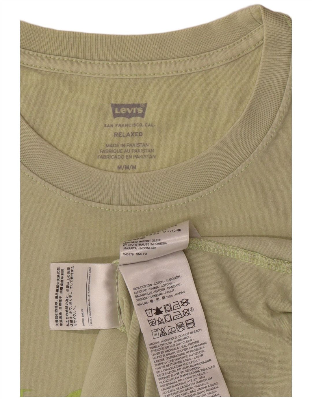 Camiseta masculina Levi's Relaxed Fit Graphic Top Médio Algodão Cáqui