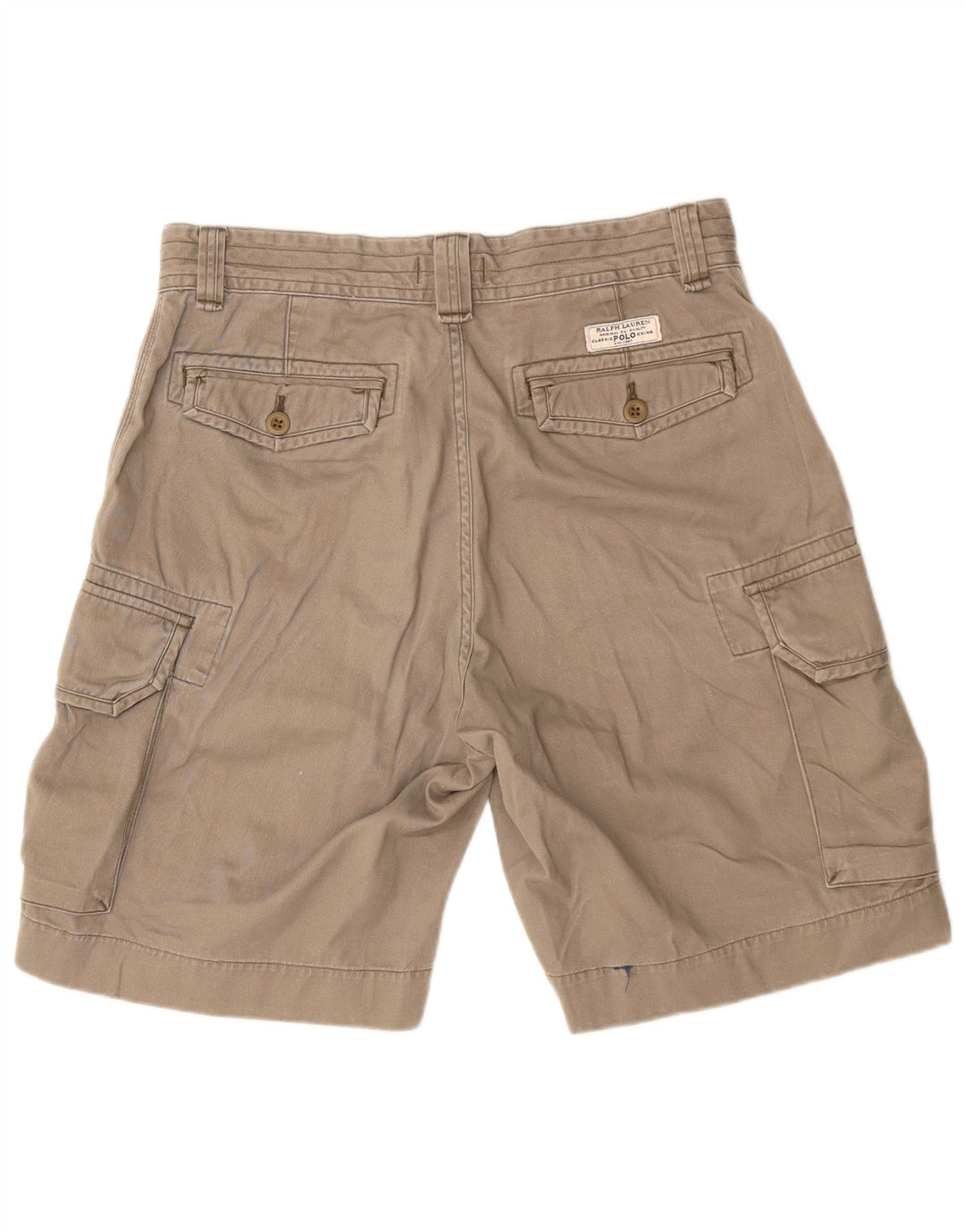 Polo Ralph Lauren Mens Cargo Shorts W32 Cinza Médio