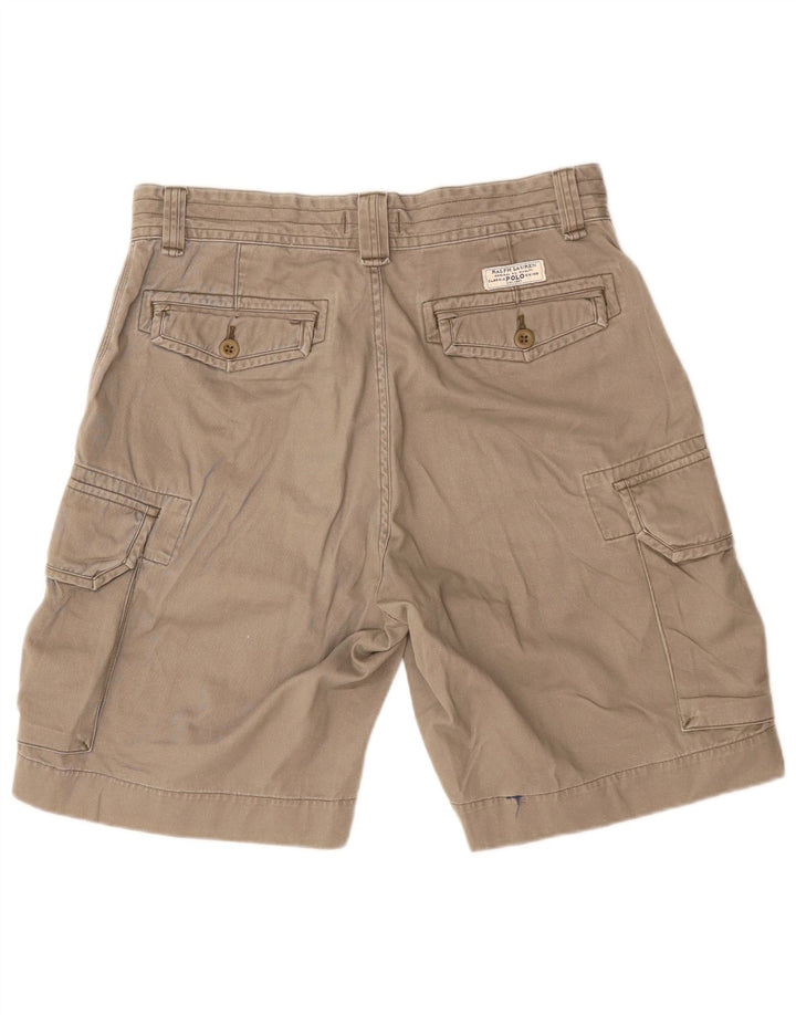 Polo Ralph Lauren Mens Cargo Shorts W32 Cinza Médio