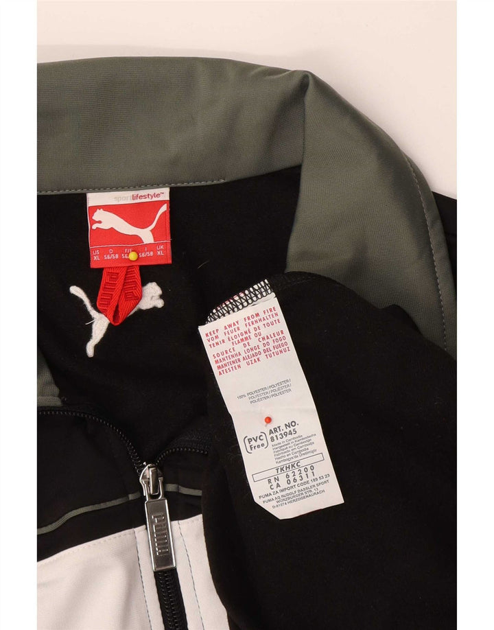 Puma Mens Tracksuit Top Jacket XL Preto Colourblock Poliéster