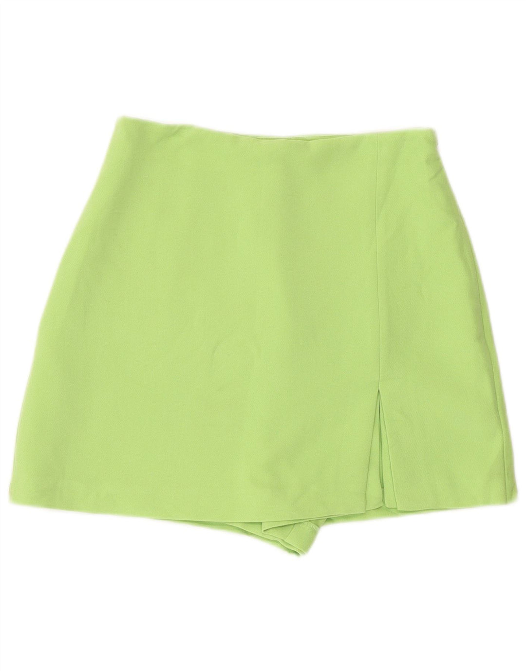 Zara Womens Skort Cintura Alta Reino Unido 8 Pequeno Verde