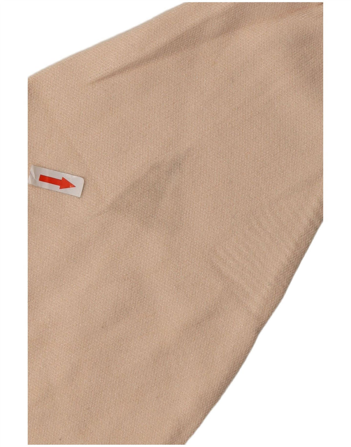 Suéter feminino ZARA com zíper e gola alta, Reino Unido 14 Médio Bege