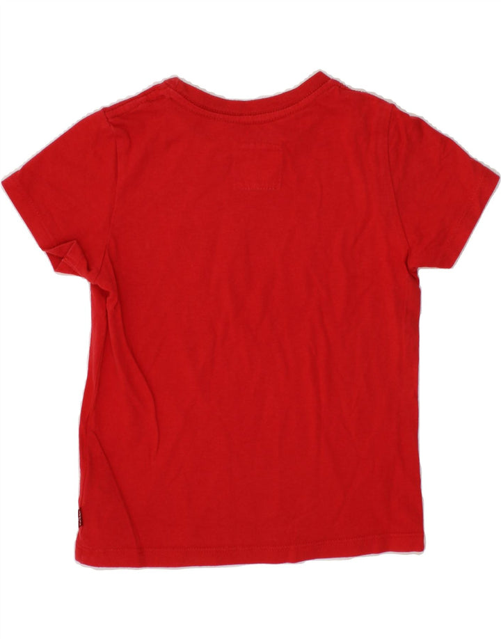 LEVI'S Boys Graphic T-Shirt Top 2-3 Years Red Cotton Vintage Levi's and Second-Hand Levi's from Messina Hembry 
