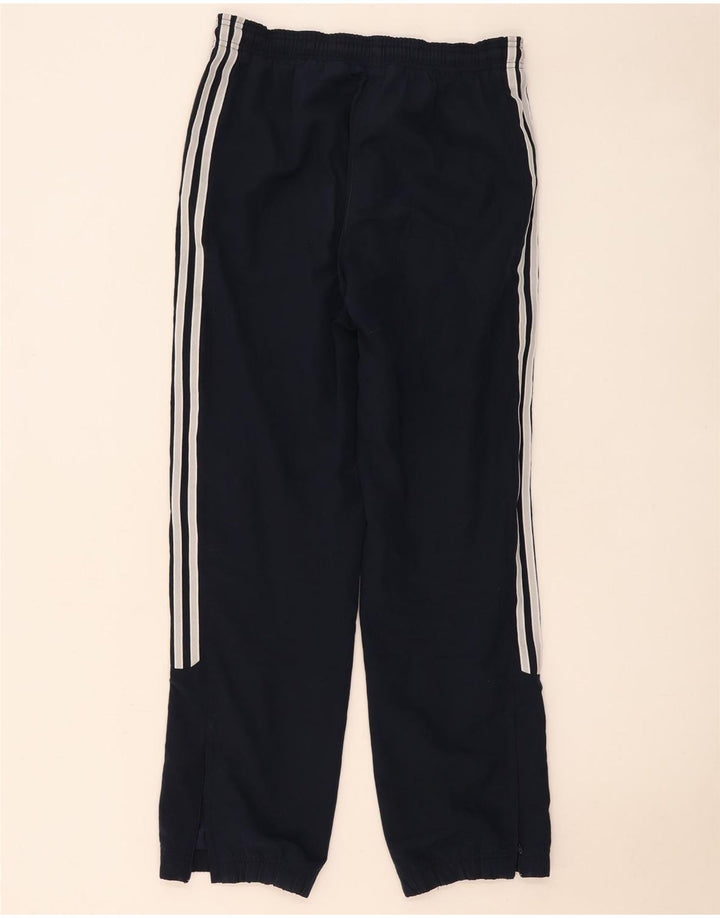 Calça de treino feminina Adidas Joggers UK 8 pequeno azul marinho poliéster
