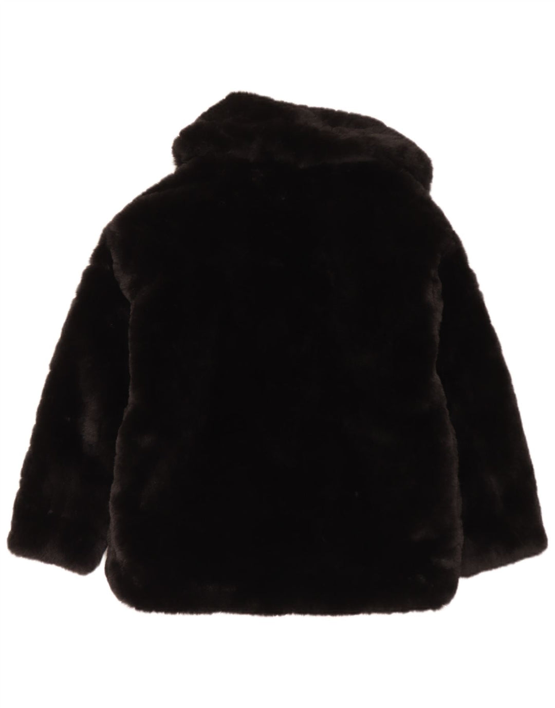 Jaqueta feminina de pele sintética Zara UK 6 XS poliéster preto