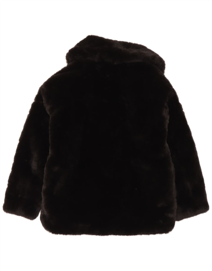 Jaqueta feminina de pele sintética Zara UK 6 XS poliéster preto
