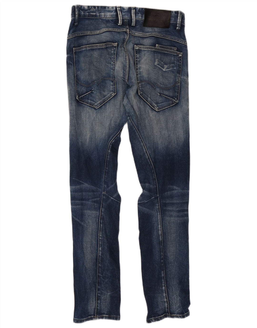 Jack & Jones Masculino Mike Straight Jeans W29 L32 Azul Algodão