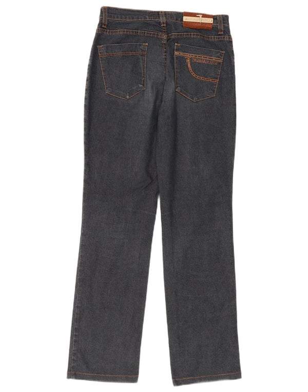 Jeans retos femininos Trussardi W26 L29 algodão azul marinho