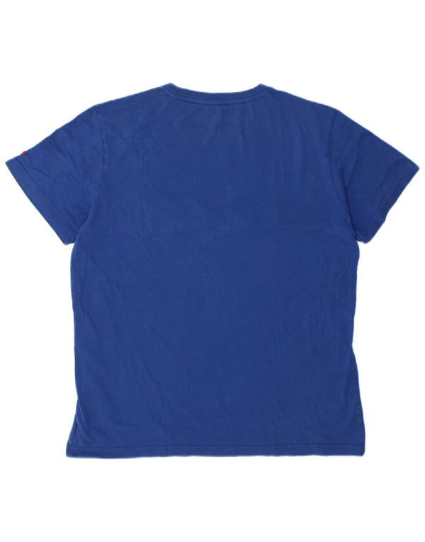 Camiseta gráfica masculina Napapijri XL azul