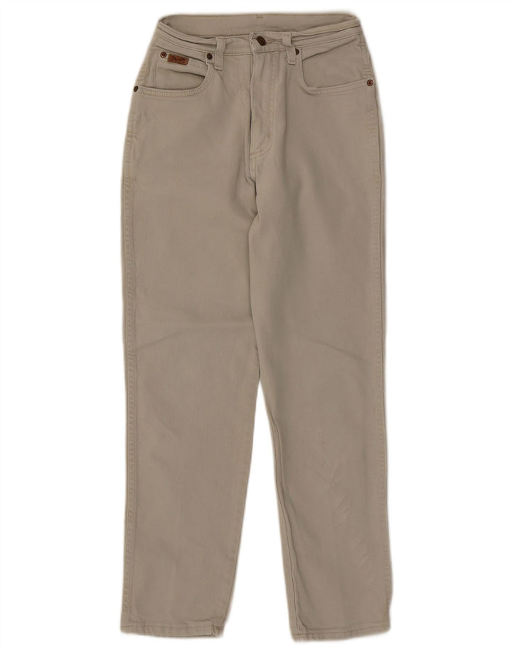 Jeans cônicos femininos WRANGLER W24 L28 algodão bege