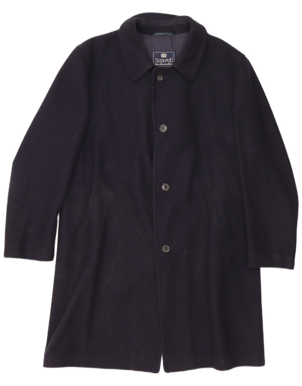 Sobretudo Lord Mens UK 40 Grande Lã Virgem Azul Marinho
