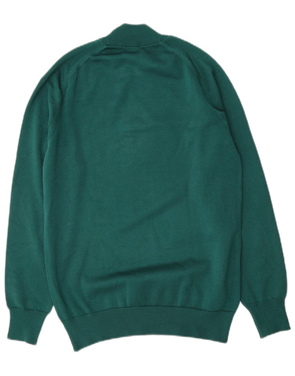 Vintage Womens Turtle Neck Jumper Sweater UK 12 Medium Green