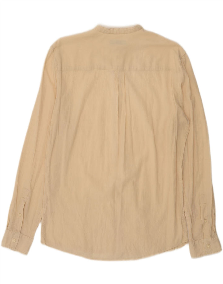 Zara Camisa masculina média bege
