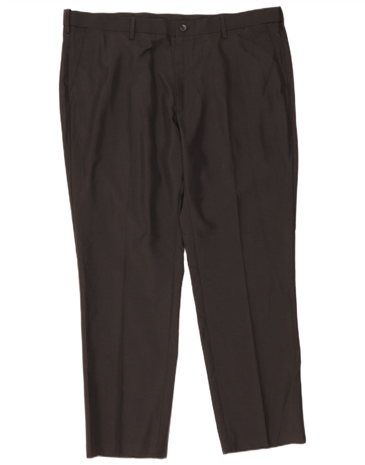 Calça masculina Marks & Spencer reta regular fit W42 L31 preta