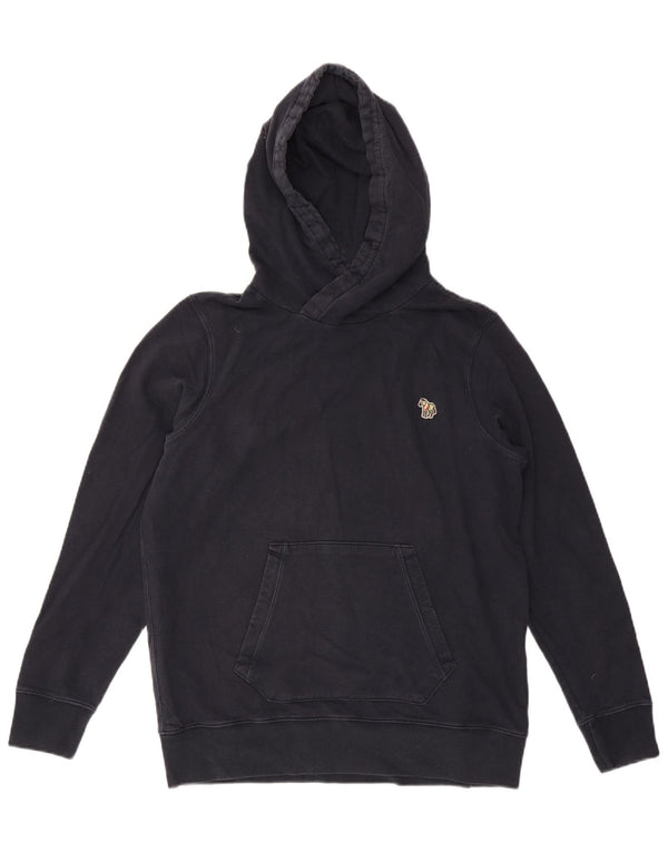 Paul Smith moletom com capuz masculino médio algodão azul marinho