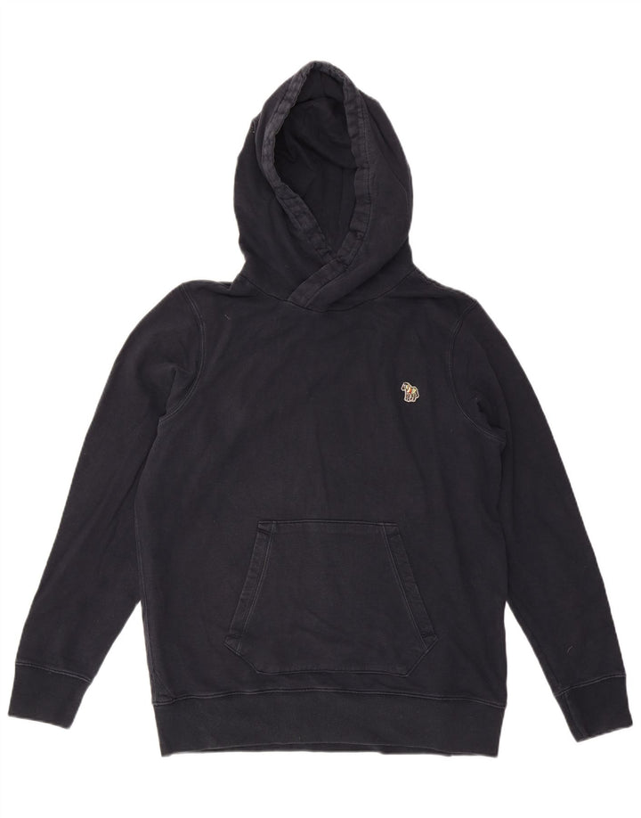 Paul Smith moletom com capuz masculino médio algodão azul marinho