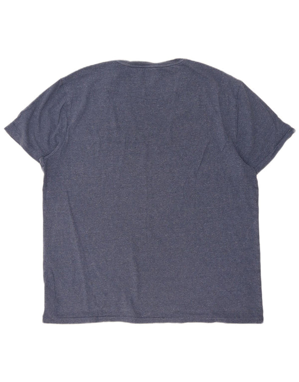 Camiseta Polo Ralph Lauren Masculina Custom Slim Fit Top XL Algodão Azul