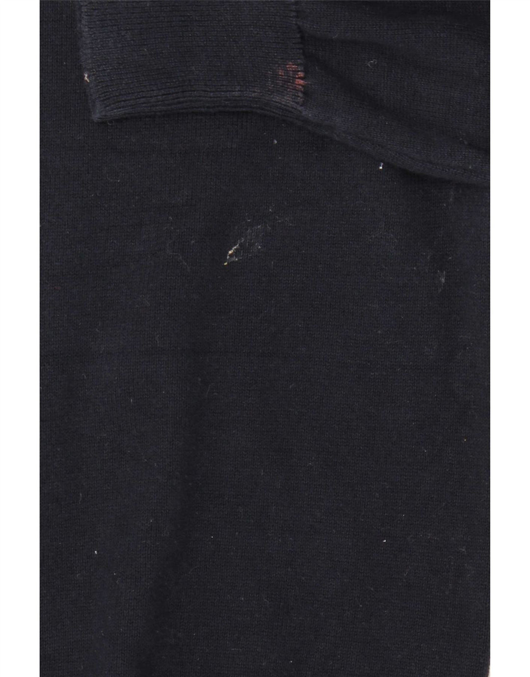 Suéter masculino Marks & Spencer com gola redonda, grande algodão azul marinho