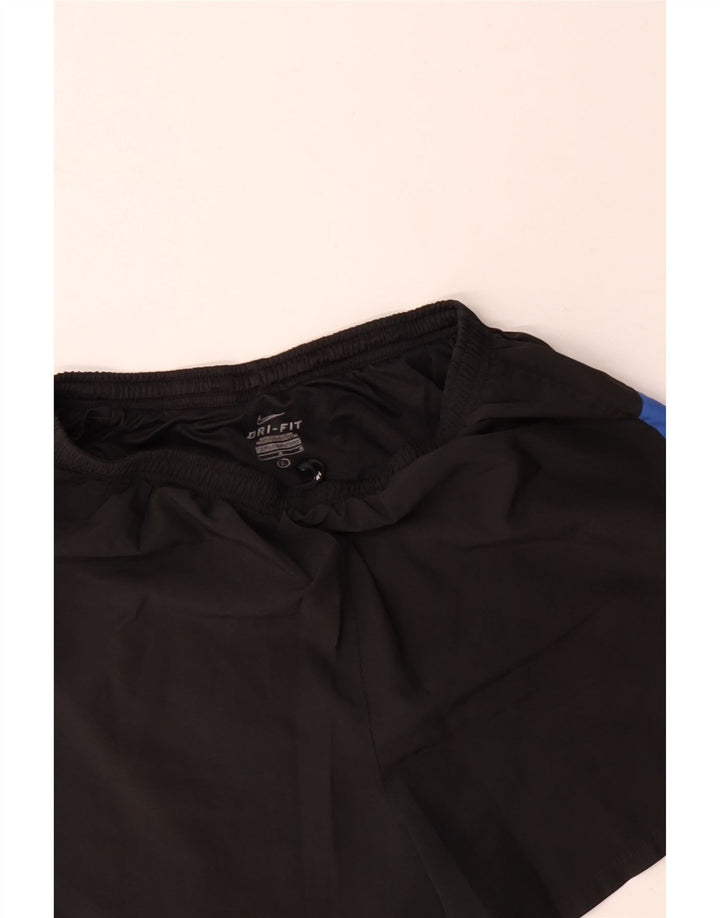 Shorts esportivos masculinos Nike pequenos poliéster colorblock preto