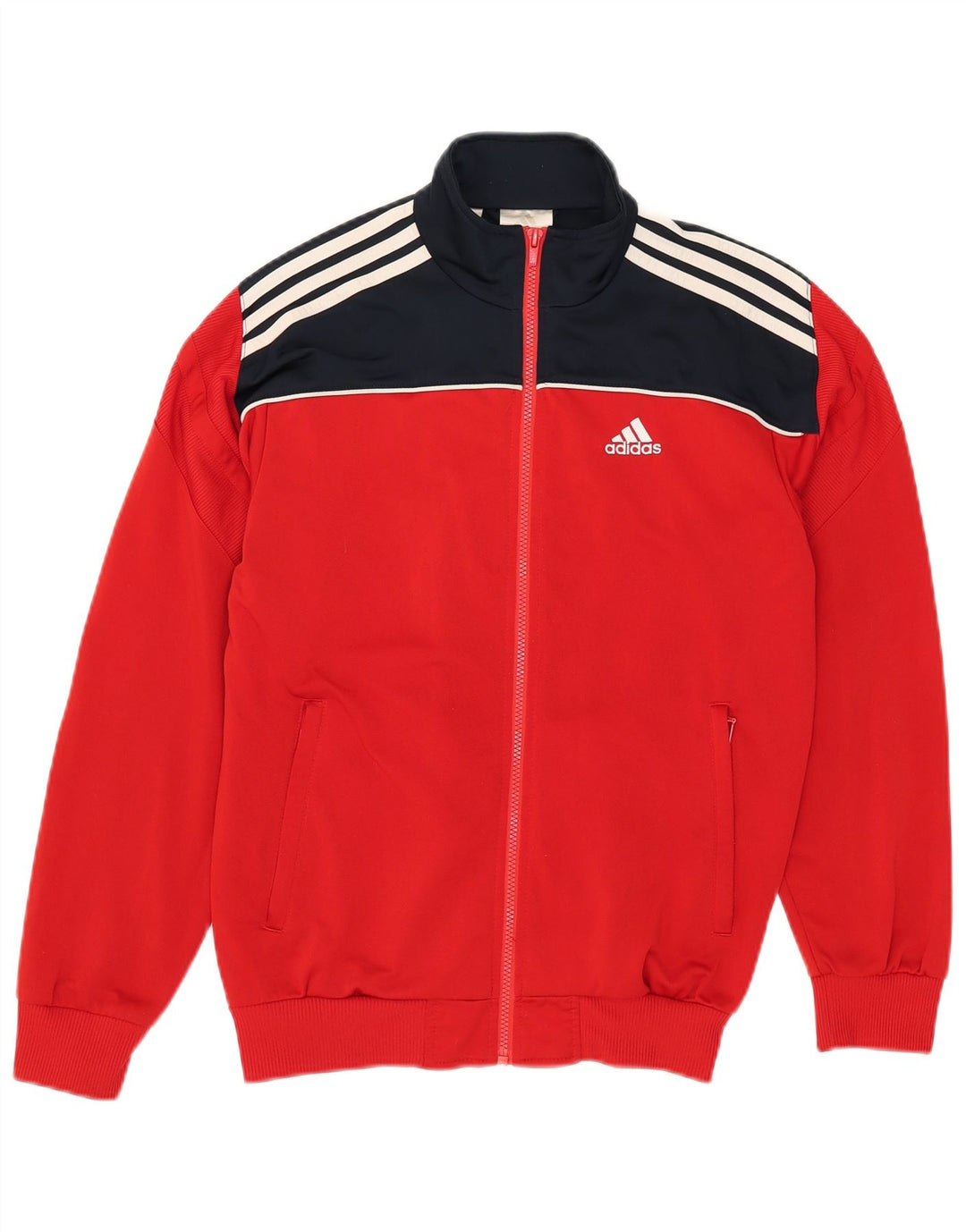 Jaqueta Adidas Meninos Treino Top 13-14 Anos Vermelho Colorblock Poliéster
